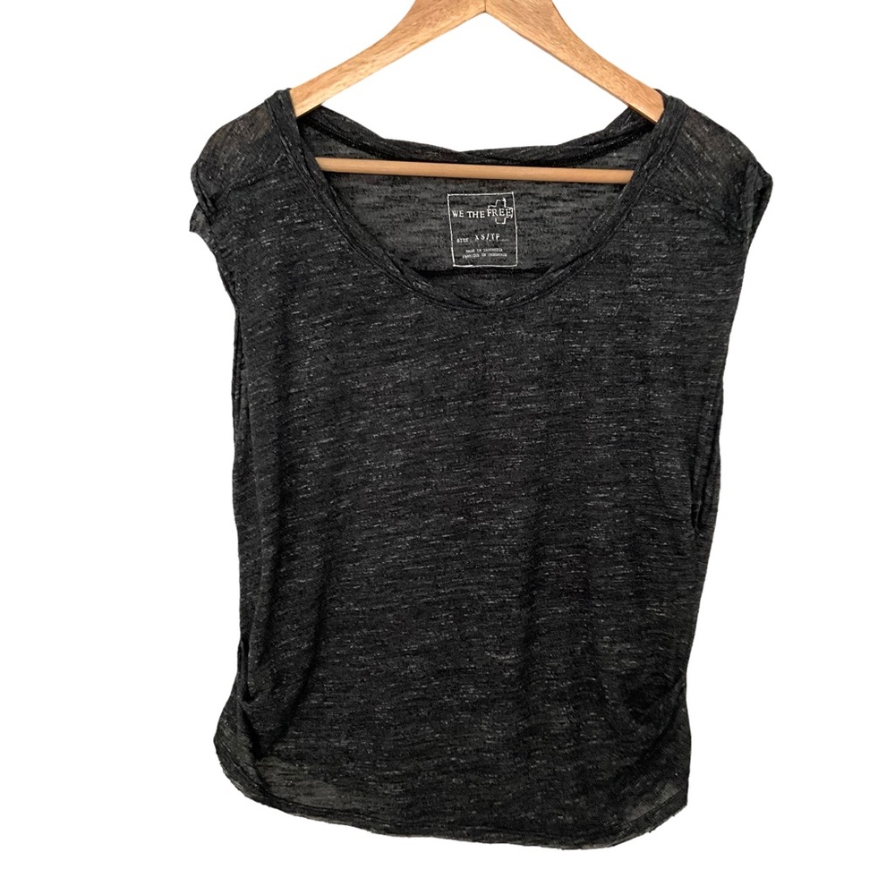 Free People - We The Free Black, Sheer Tank Women’s Size Small